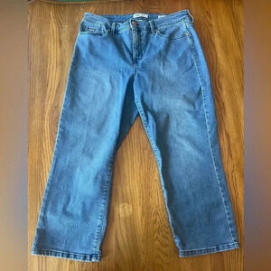 Nine West Blue Jeans Christie Capri‎ Size 12 EUC! Bin B
